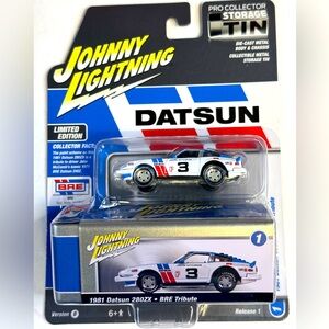 Johnny Lightning 1981 DATSUN 280ZX BRE TRIBUTE BLUE